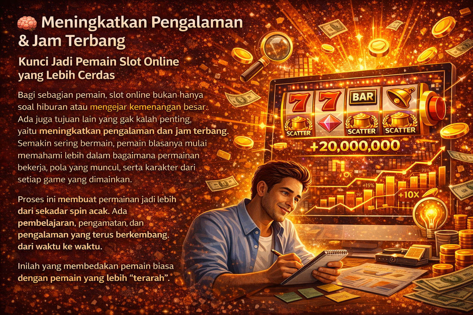 🧠 Meningkatkan Pengalaman & Jam Terbang: Kunci Jadi Pemain Slot Online yang Lebih Cerdas
